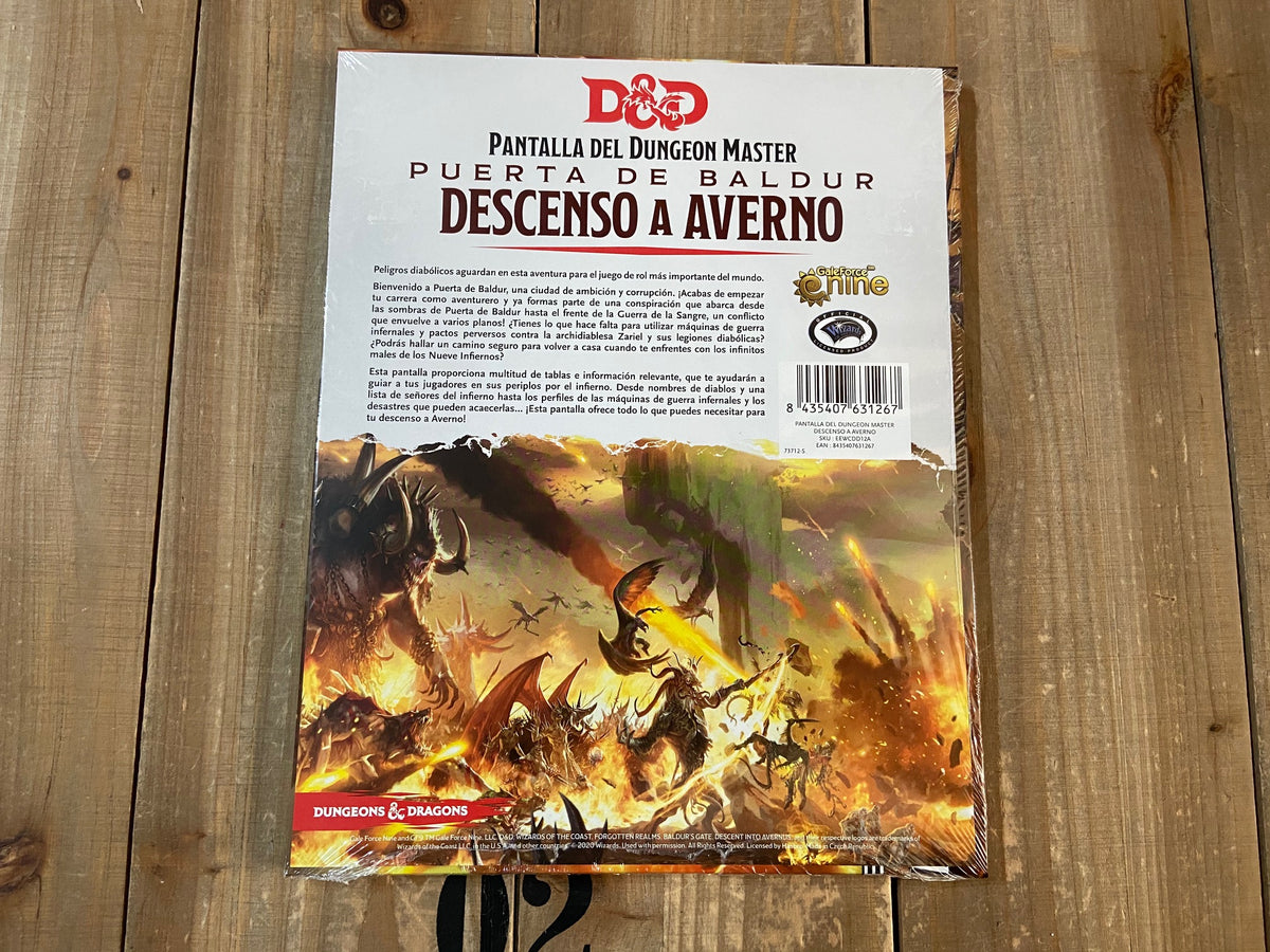Pantalla del Dungeon Master: Descenso a Averno - Dungeons & Dragons ...