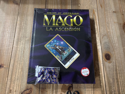 Mago La Ascensión 20 Aniversario - Libro Básico - Promo Set Dados M20