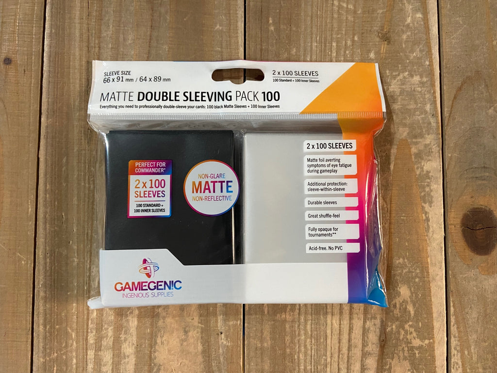 Gamegenic Matte Double Sleeving - 2x100 Sleeves - Protection Cartes Jeux De Société Et TCG