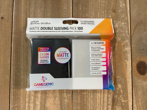 Matte Double Sleeving Pack 100 - Gamegenic.
