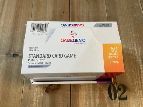 Caja Prime Standard Card Game Sleeves 66x91mm - GRIS / GRAY - Gamegenic