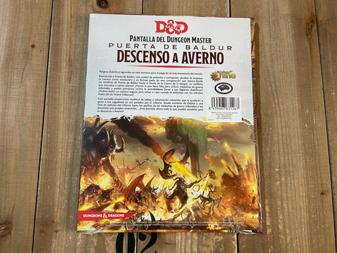 Pantalla del Dungeon Master: Descenso a Averno - Dungeons & Dragons