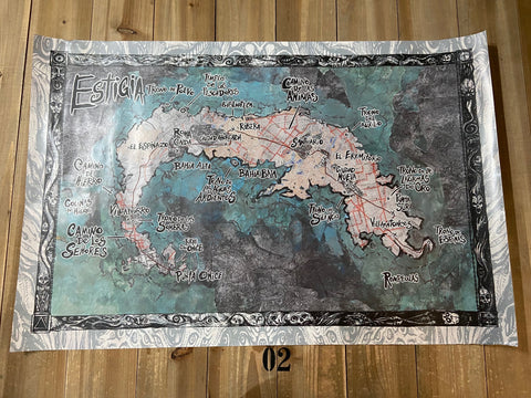 Póster Mapa de Estigia - Mecenazgo - Wraith El Olvido 20 Aniversario - W20